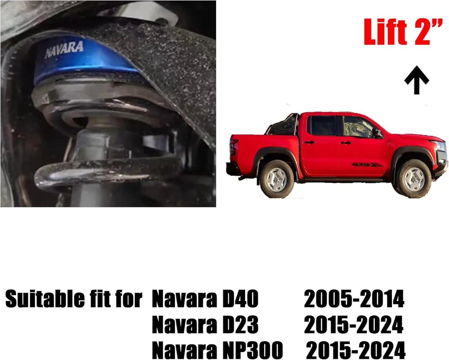 Kit De Levante Completo Nissan Np300 2 Pulgadas 2015-2023