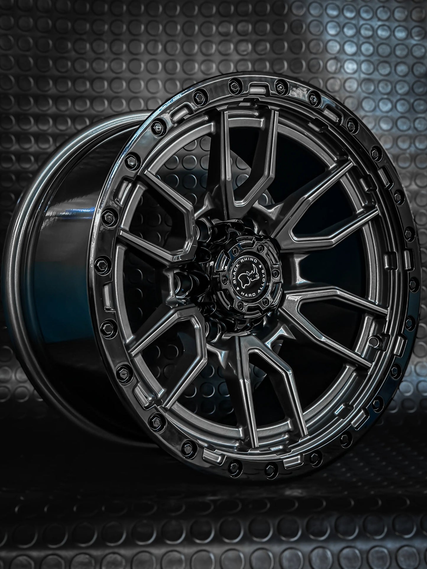 4 Llantas 17x9 6x139.7 Et -12 Blackrhino Gris Gloss