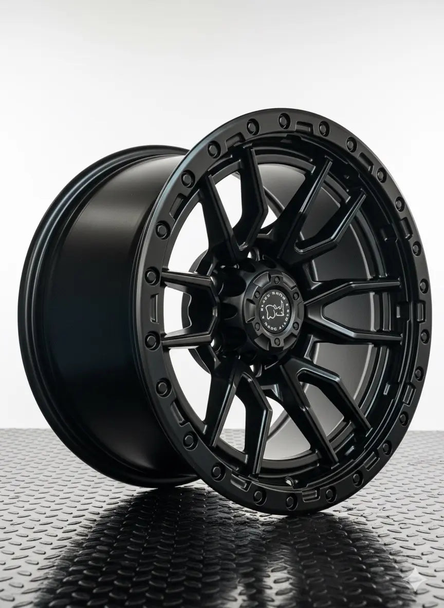 4 Llantas 17x9 6x114 Blackrhino ET -12 Negro mate