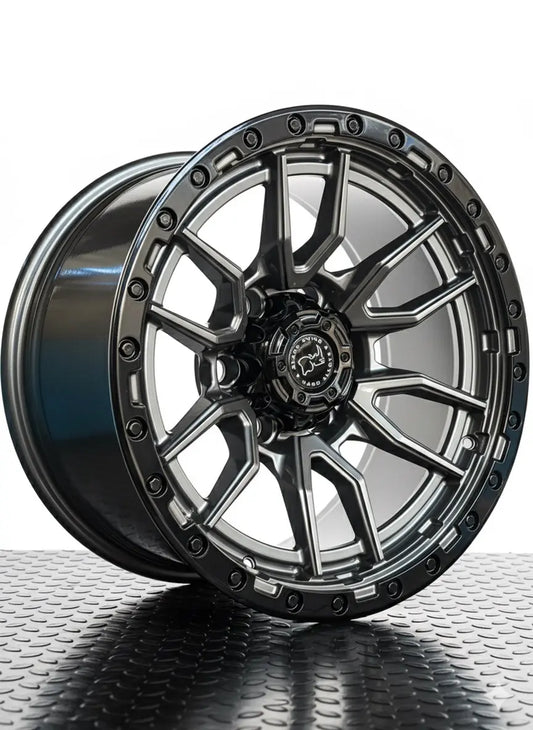 4 Llantas 17x9 6x139.7 Et -12 Blackrhino Gris Gloss