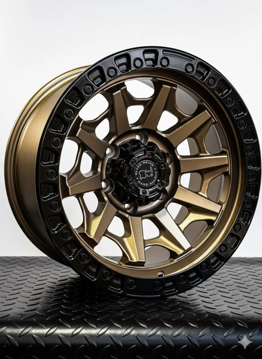4 Llantas 17x9 6x139.7 BlackRhino ET -12 Bronce