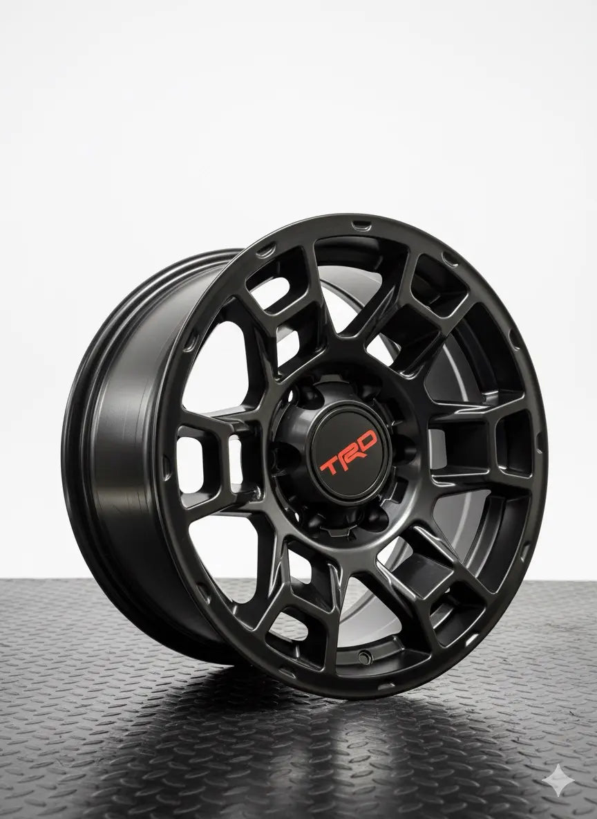 4 Llantas 16x8 6x139.7 Negro mate ET 0 TRD