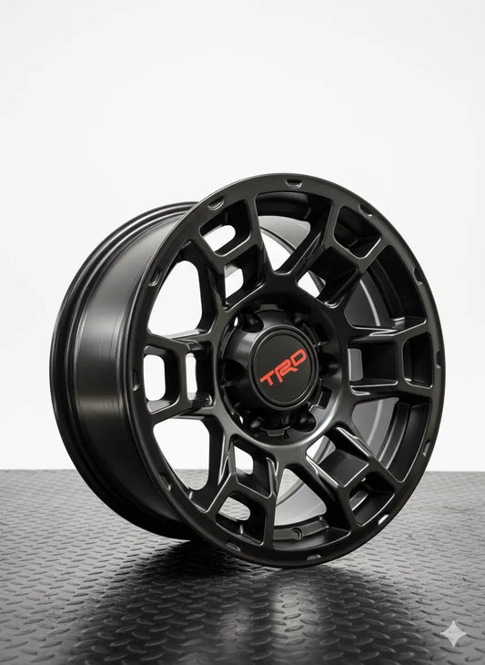4 Llantas 16x8 6x139.7 Negro mate ET 0 TRD