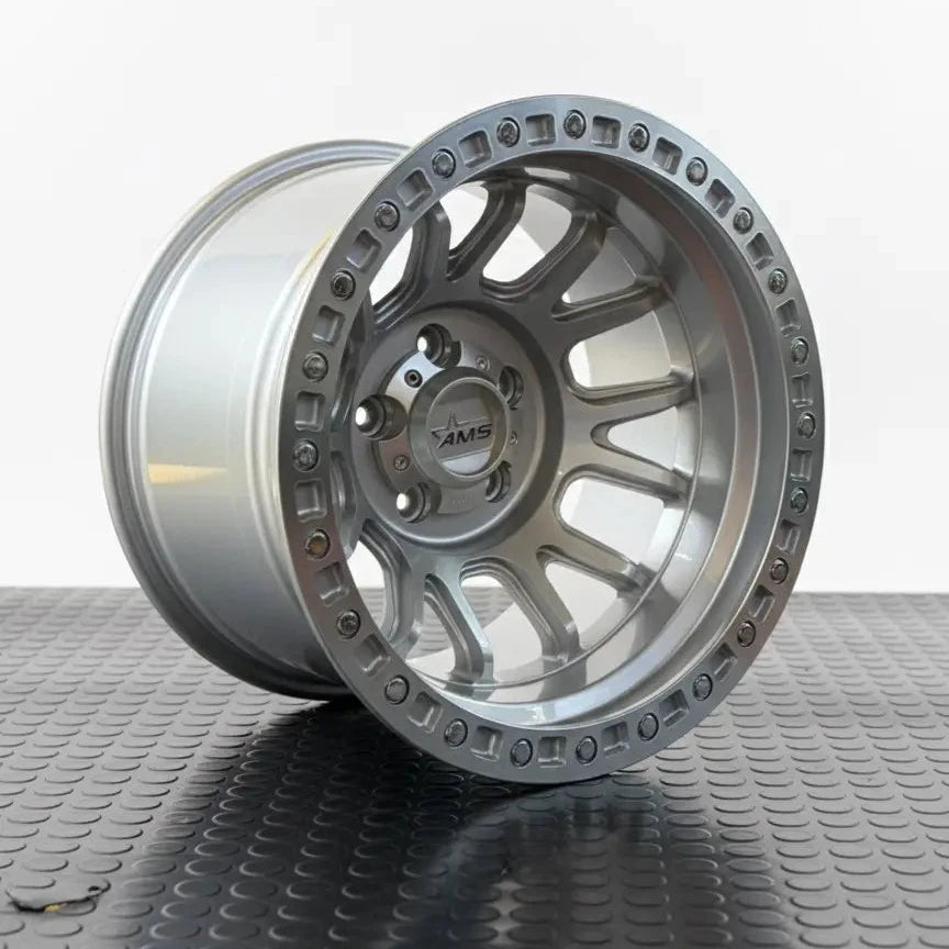 4 Llantas 15x10 5x114.3 et -44 cromadas AMS