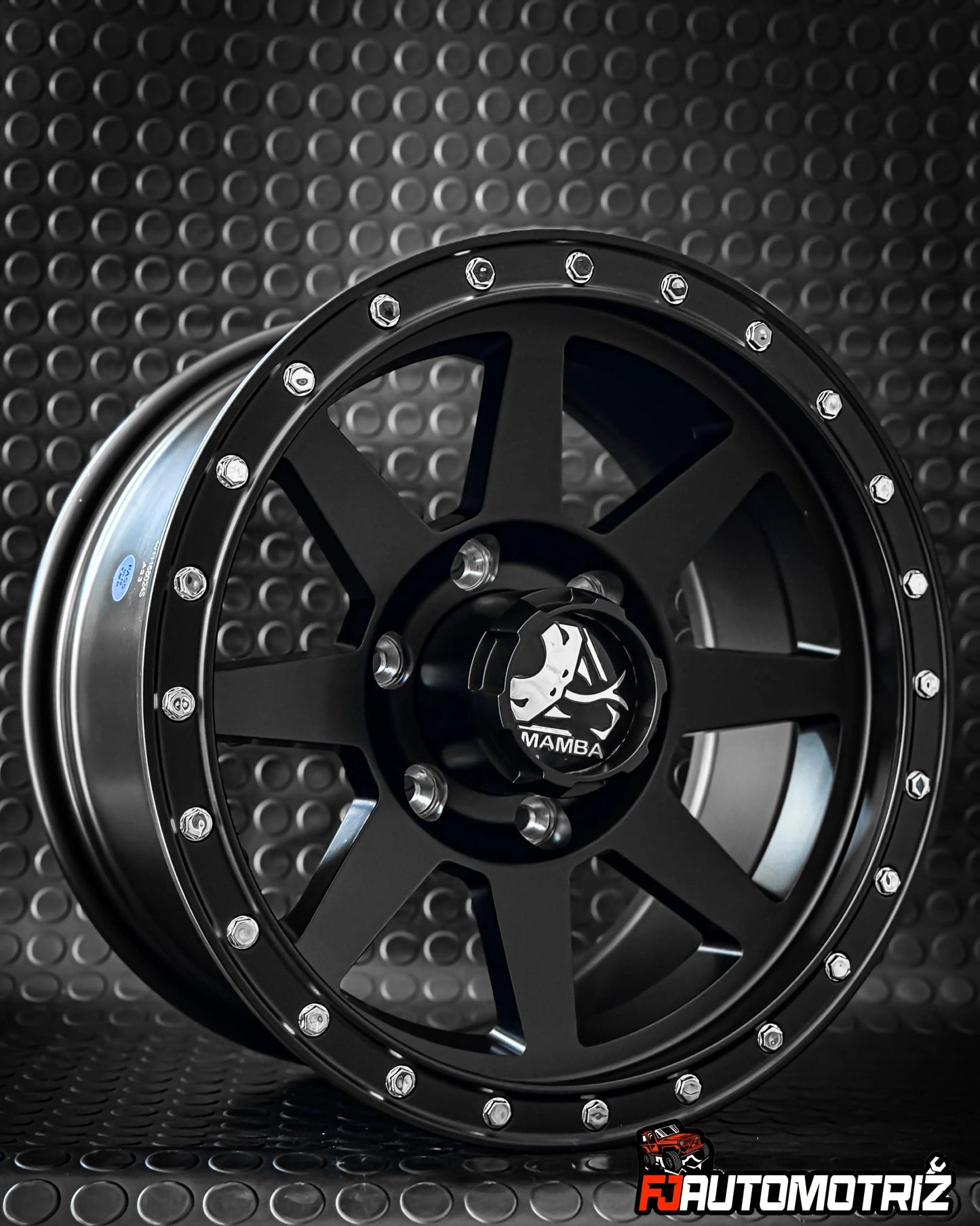 4 LLANTAS 16X8 6X139.7 ET 0 MAMBA NEGRO MATE
