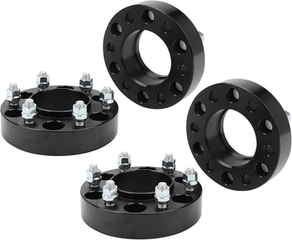 DESPLAZADORES / ESPACIADORES 6X139.7 - 1.5 PULGADAS | NEGROS CON CENTRADOR ( 4 UNIDADES)