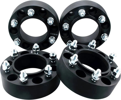 DESPLAZADORES / ESPACIADORES 6X139.7 - 1.5 PULGADAS | NEGROS CON CENTRADOR ( 4 UNIDADES)
