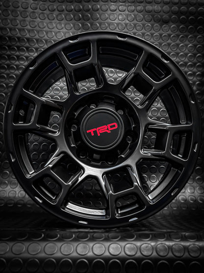 4 Llantas 16x8 6x139.7 Negro mate ET 0 TRD