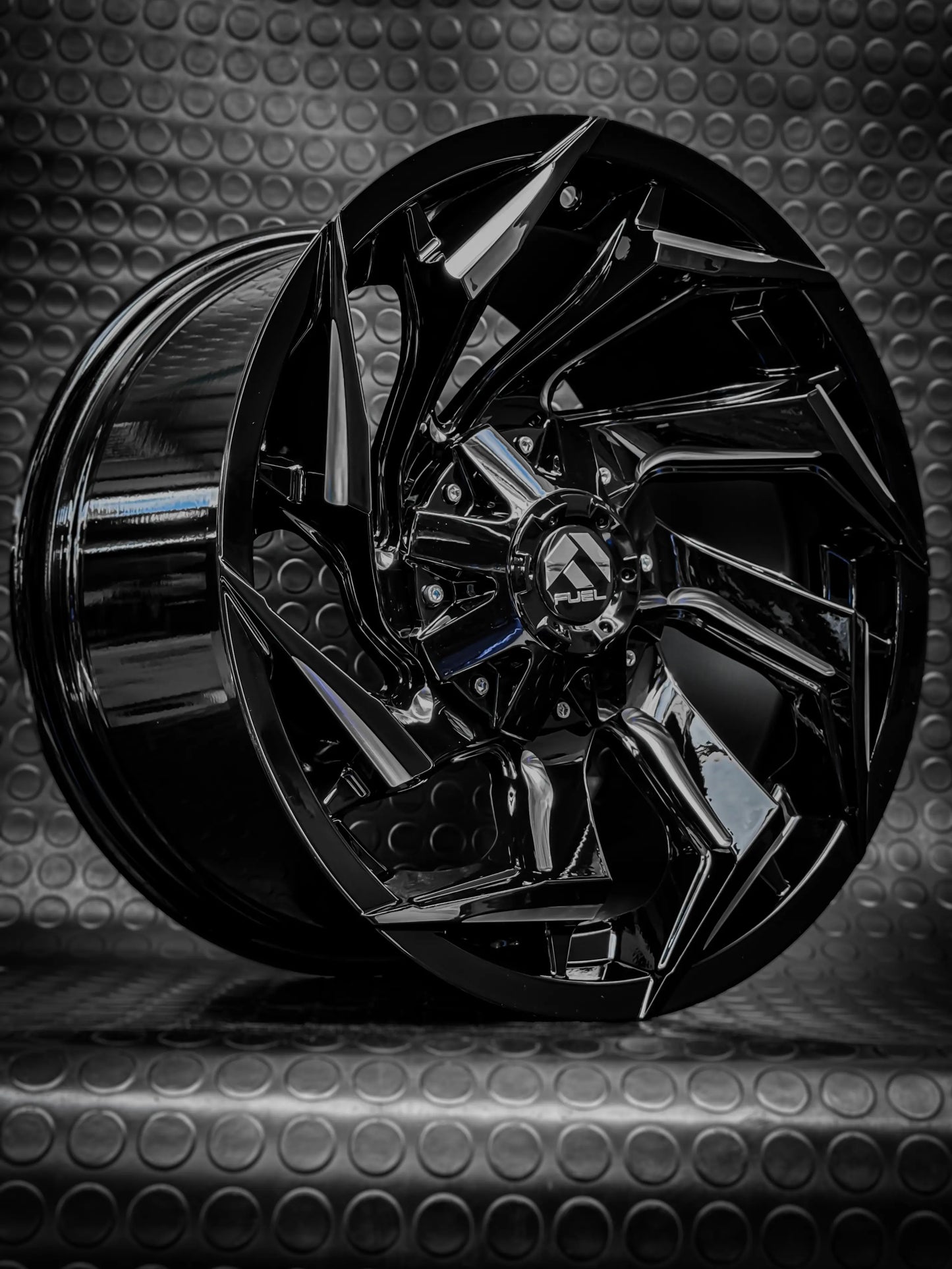 4 LLANTA 17X9 6X114 ET -12 FUEL NEGRO GLOSS