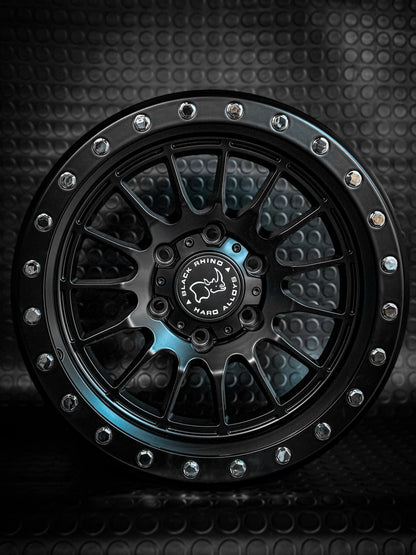 4 Llantas 17x9 6x139.7 ET -25 Black Rhino negro mate