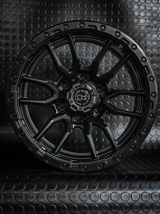 4 Llantas 17x9 6x114 Blackrhino ET -12 Negro mate