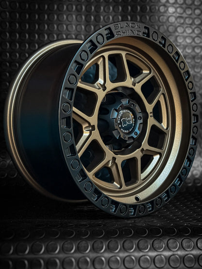 4 Llantas 16x8 6x139.7 ET 0 Blackrhino Bronce