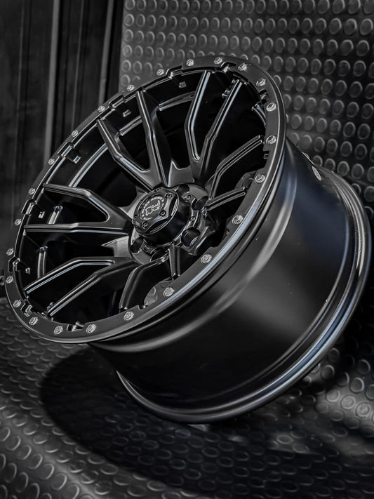 4 Llantas 17x9 5x120 BlackRinho ET 0 Negro Mate