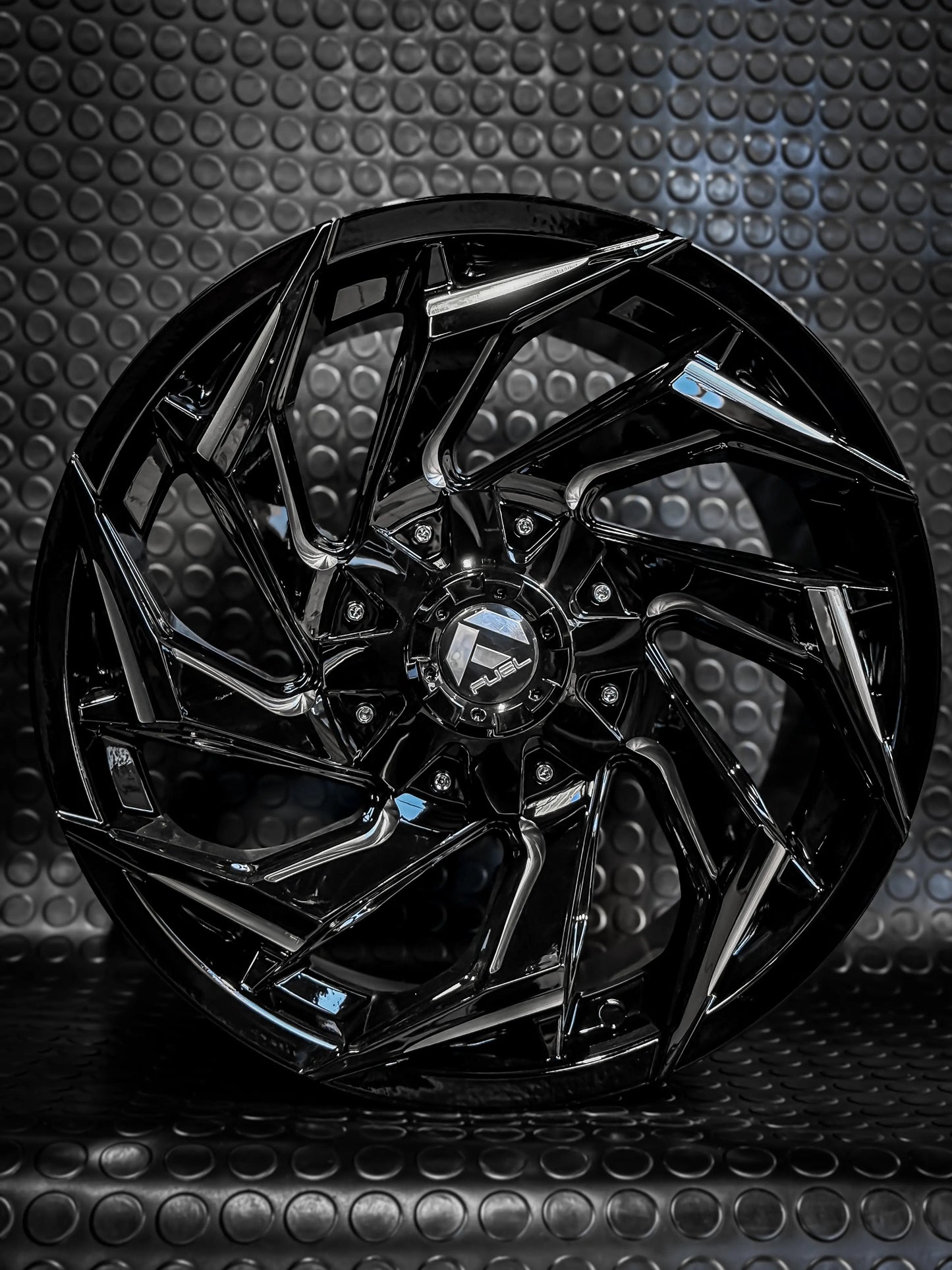 4 LLANTA 17X9 6X114 ET -12 FUEL NEGRO GLOSS