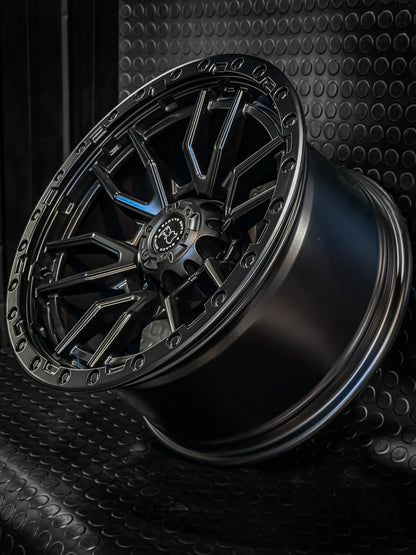 4 Llantas 17x9 6x114 Blackrhino ET -12 Negro mate