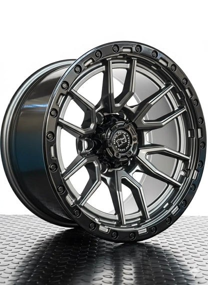 4 Llantas 17x9 6x139.7 Et -12 Blackrhino Gris Gloss