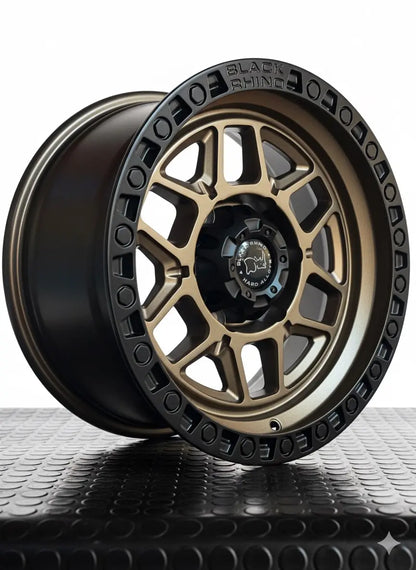 4 Llantas 16x8 6x139.7 ET 0 Blackrhino Bronce