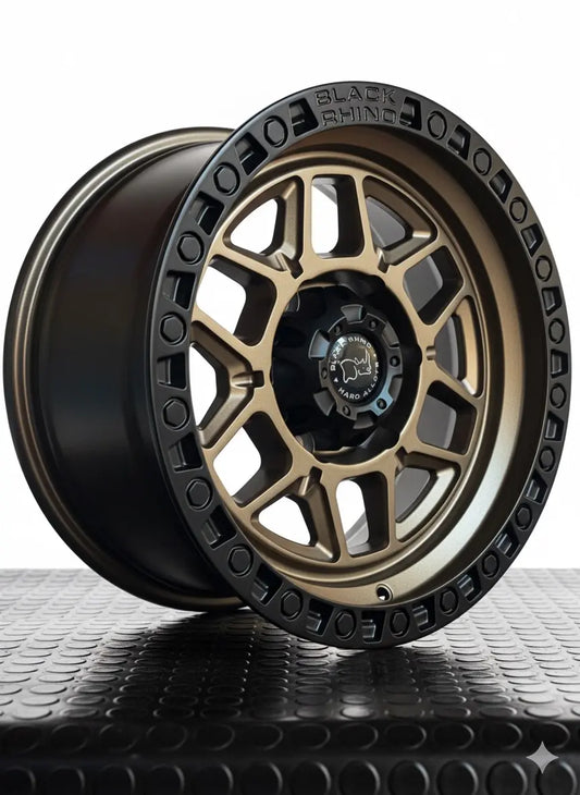 4 Llantas 16x8 6x139.7 ET 0 Blackrhino Bronce