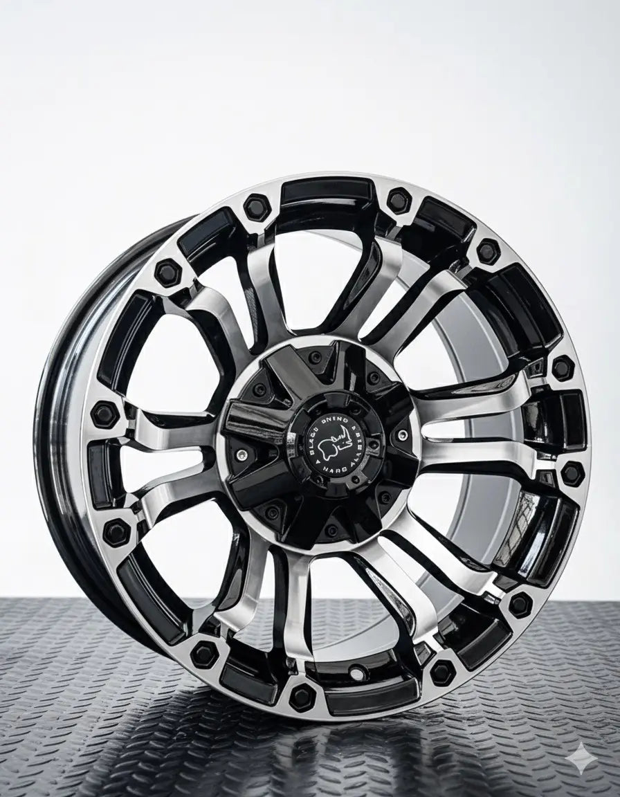 4 LLANTAS 16X8 6X139.7  ET 0 BLACKRHINO GLOSS
