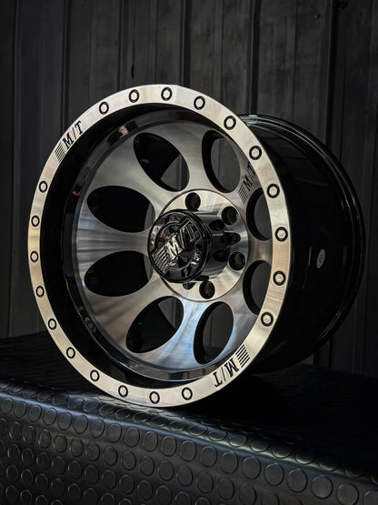 4 Llantas 16x10 6x139.7 ET-44 Cromadas/Negro Gloss