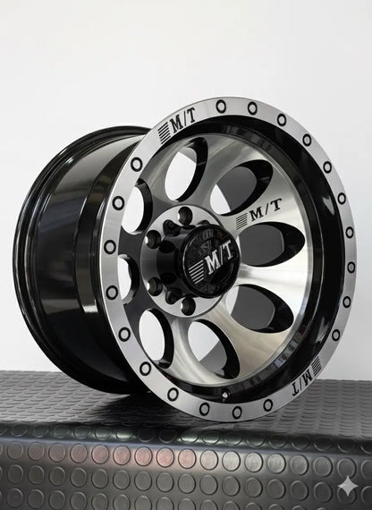 4 Llantas 16x10 6x139.7 ET-44 Cromadas/Negro Gloss