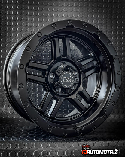 4 Llantas 17x9 6x114.3 ET -10 BlackRhino Negro Mate