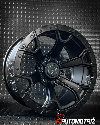 4 Llantas 17x9 6x135 ET = 0 Black Rhino Negro Mate